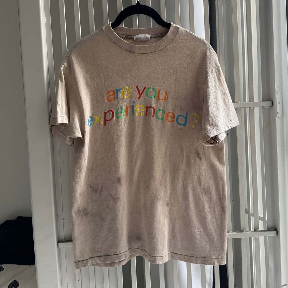 1989 Jimi Hendrix are you experienced vintage band tshirt